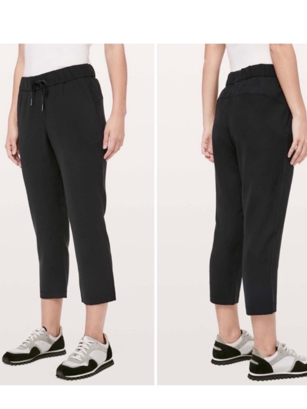 Lululemon On the Fly Crop Pants 23” Black Woven Women’s Size 6